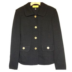 ST. JOHN quilted knit blazer, size P